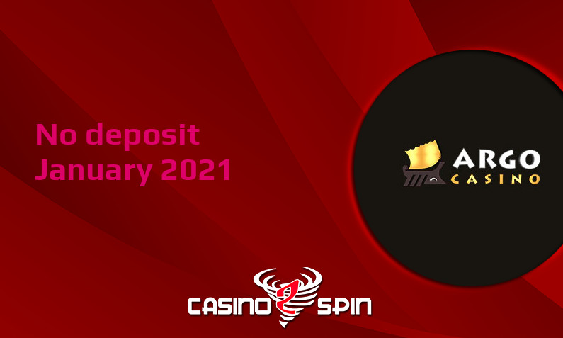 Latest Argo Casino no deposit bonus, today 28th of January 2021