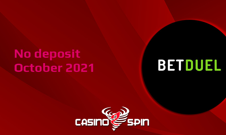 Latest BetDuel no deposit bonus, today 22nd of October 2021