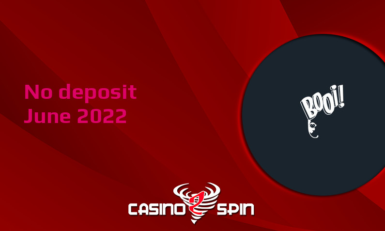 Latest Booi no deposit bonus June 2022