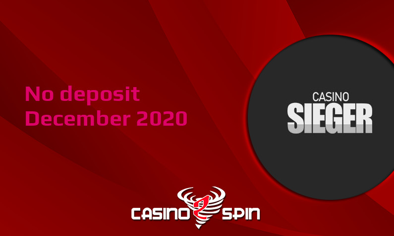 Latest Casino Sieger no deposit bonus, today 18th of December 2020