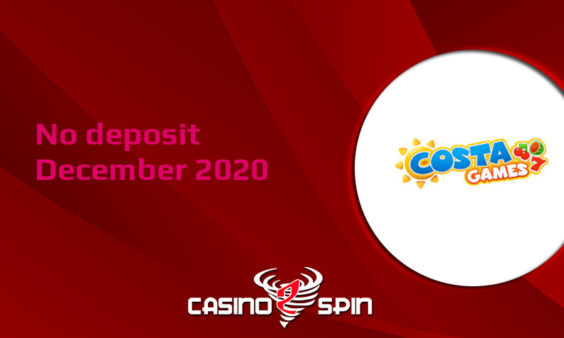 Latest Costa Games no deposit bonus December 2020