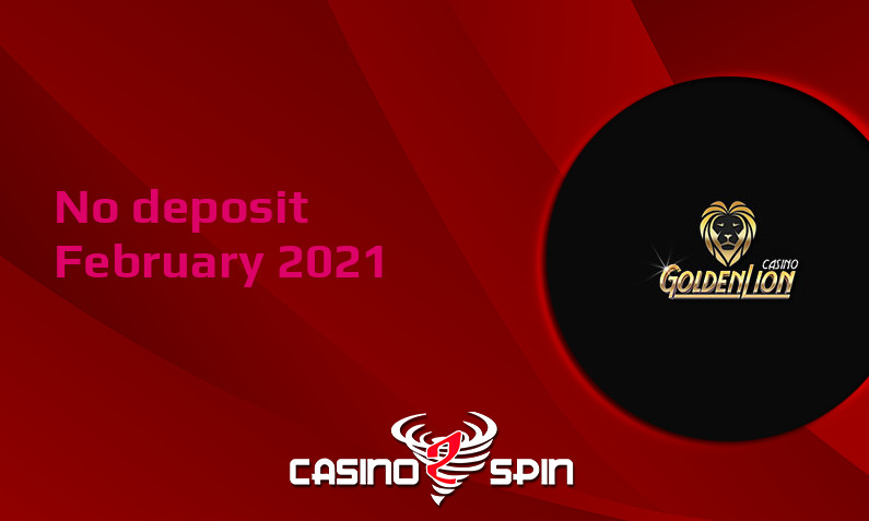 Latest Golden Lion Casino no deposit bonus February 2021