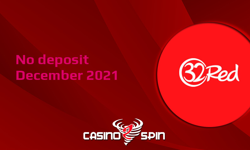 Latest no deposit bonus from 32 Red Casino, today 9th of December 2021