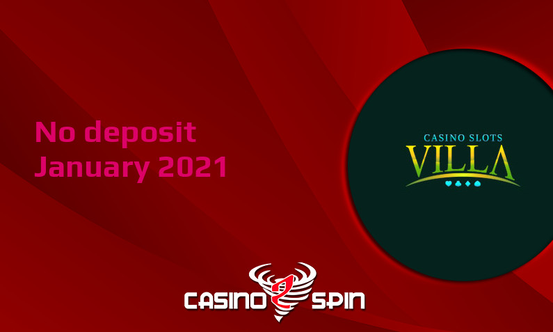 Latest no deposit bonus from Casino Slots Villa 2nd of January 2021