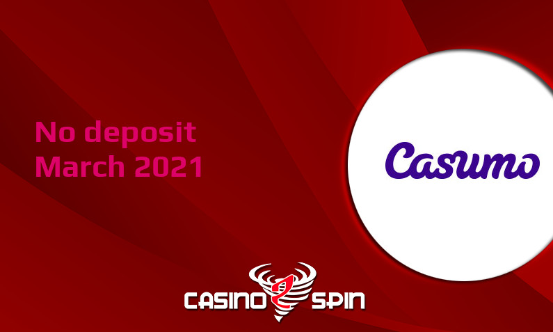 Latest no deposit bonus from Casumo 14th of March 2021