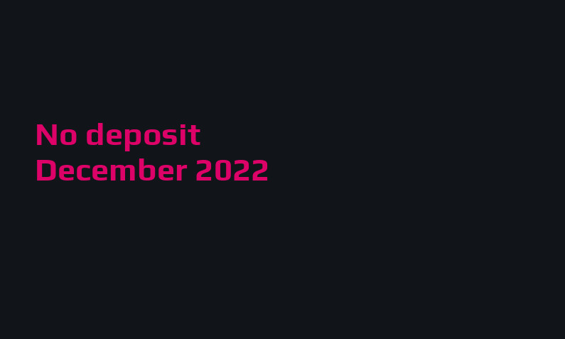 Latest no deposit bonus from GoldWin Casino December 2022