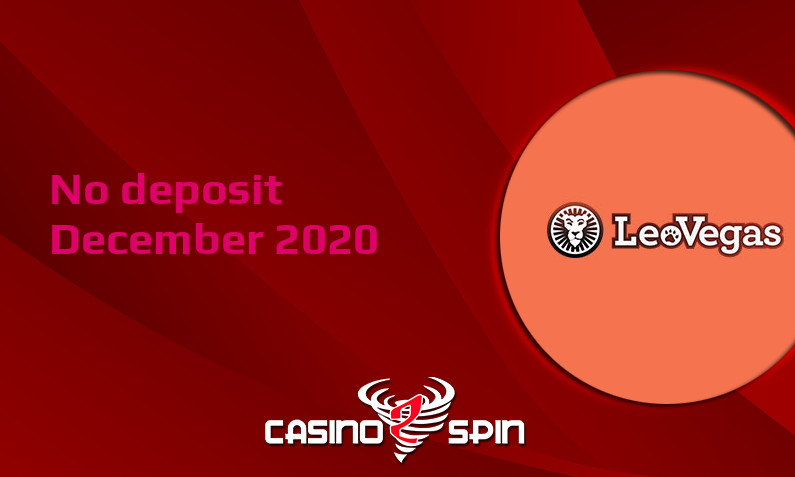 Latest no deposit bonus from LeoVegas Casino 23rd of December 2020