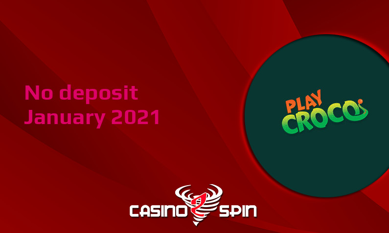 Latest PlayCroco no deposit bonus January 2021