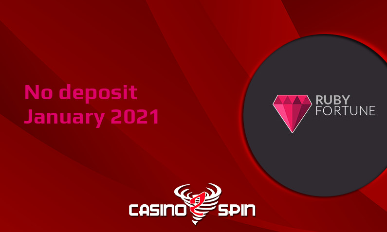 Latest Ruby Fortune Casino no deposit bonus- 16th of January 2021