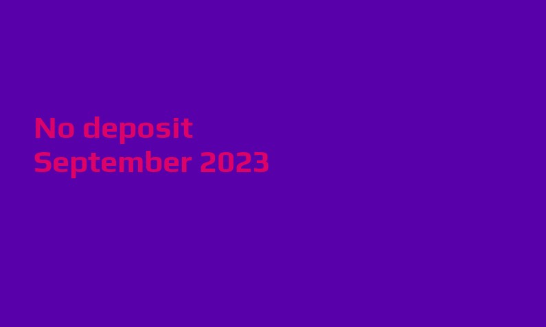 Latest Zinkra no deposit bonus, today 3rd of September 2023